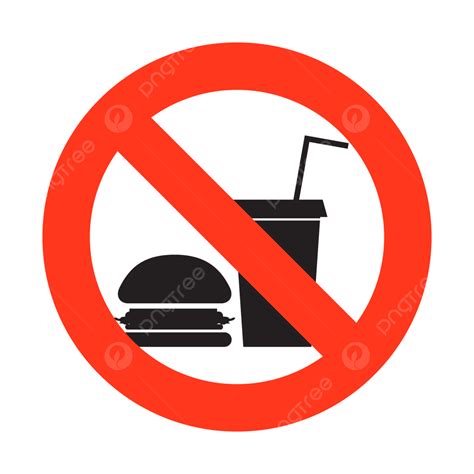 No Food And Drink Allowed Sign PNG Vector PSD And Clipart With