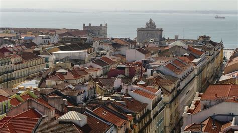 Lissabon 2016 Blick über Lissabon vom Elevador do Santa Ju Marion