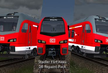 JTF KG Trains Stadler Flirt Akku DB Repaint Pack Rail Disk De