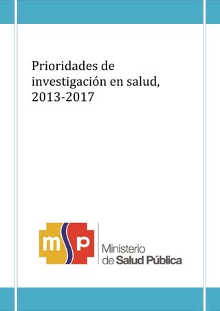 Prioridades de Investigación en Salud PDF