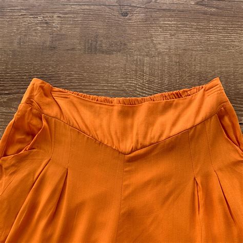 Conjunto Viscolinho Chamise e Calça Laranja DONDOCA Dondoca Moda Feminina