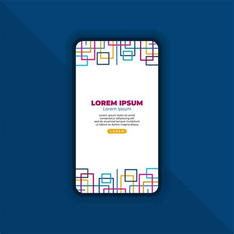 Abstract Mobile Landing Page Design 24767214 Vector Art at Vecteezy