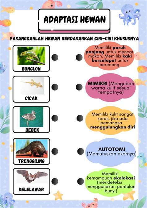 Adaptasi Hewan Sains Kelas 6 Materi Guru Lembar Kerja