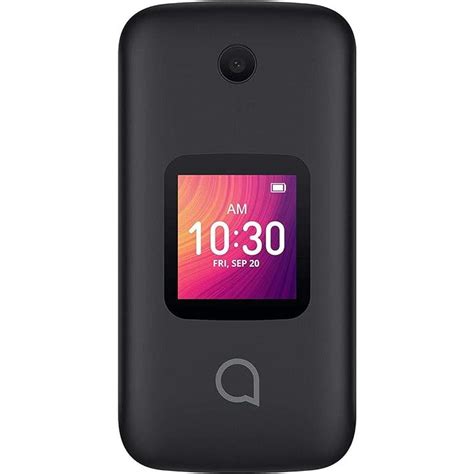 alcatel  flip  black gb  gsm unlocked flip phone cellget
