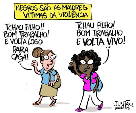 Charge Sobre O Racismo ACSEDU