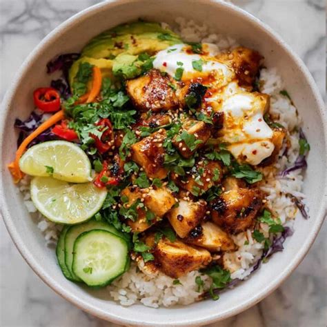 Hot Honey Chicken And Rice Bowls That Hit Every Flavor Note