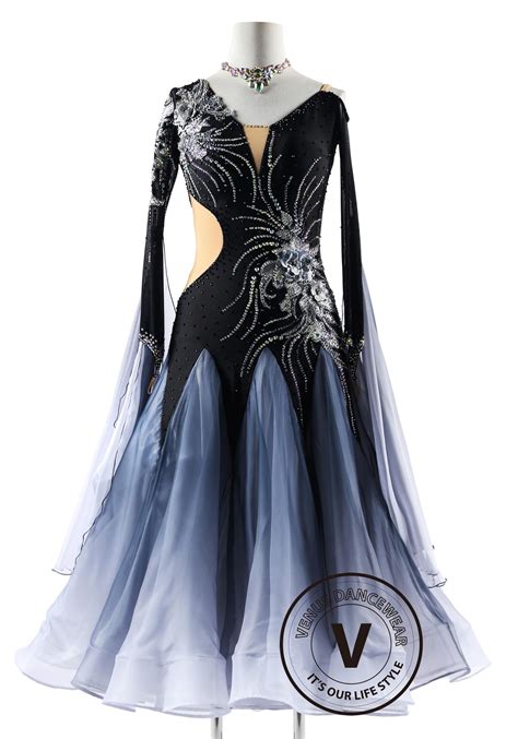 Shadow Fantasy The Metallic Grey Ballroom Elegance Dress Ballroom ...