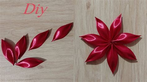 Diy Satin Ribbon Flowers Thủ Thuật Làm Hoa Bằng Ruy Băng đơn Giản Dễ