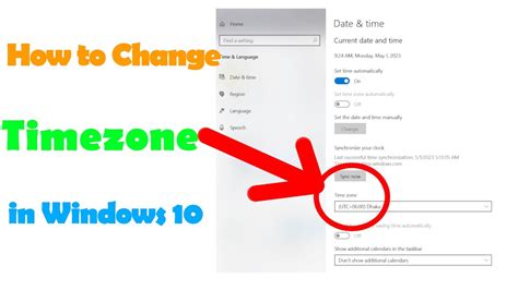 How To Change Your Time Zone In Windows 10 Easy Method YouTube