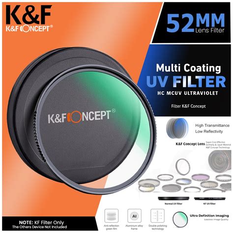 Jual KNF Concept 52mm Filter Nano X HD MC UV Filter Multi Coating K F