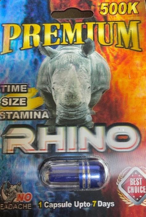 Rhino Premium 500k Men Sexual Supplement Enhancement Pill Rhino