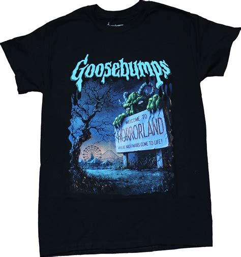 Goosebumps Mens T Shirt Welcome To Horrorland Rollercoaster Cover Medium