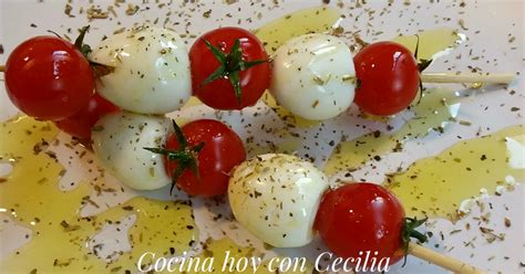 Brochetas De Tomates Cherry Y Huevos De Codorniz Receta De Cecilia