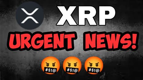 XRP Urgent News Today XRP Price Prediction Update YouTube