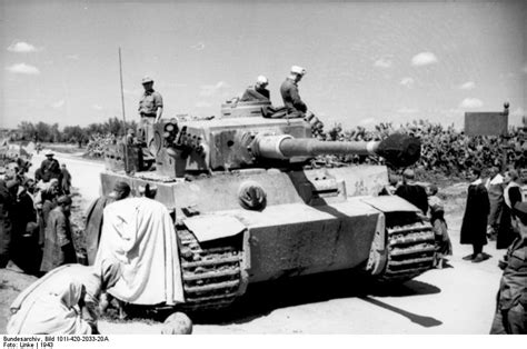 [photo] German Tiger I Heavy Tank In Tunisia 1943 World War Ii Database