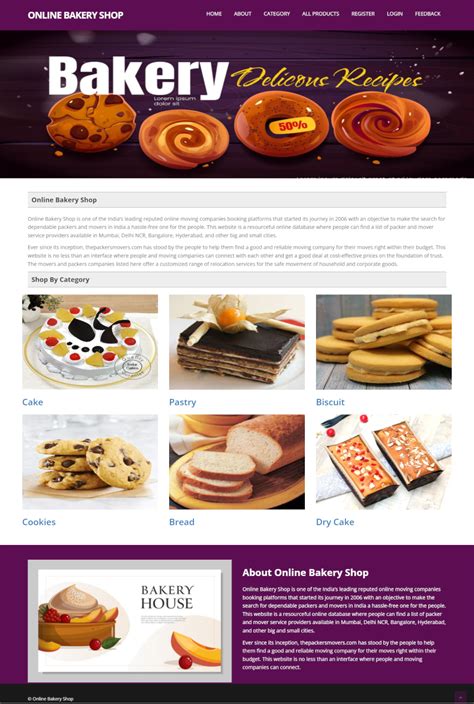 Online Bakery Shop Java Spring Boot MVC Spring Boot MySQL Projects