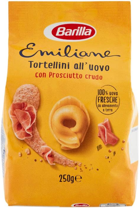 Barilla Pasta All Uovo Ripiena Le Emiliane Tortellini Con Prosciutto Crudo 250g