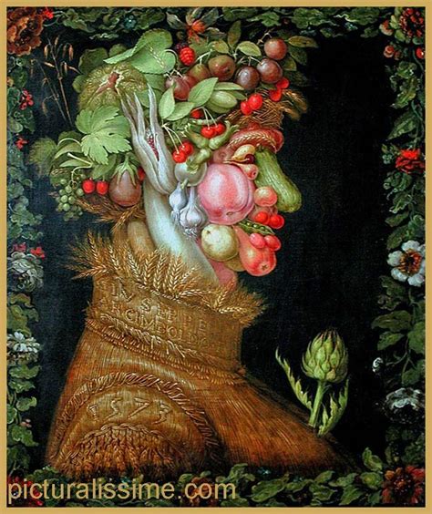 Copie Reproduction Arcimboldo Les Quatre Saisons l'été - Picturalissime