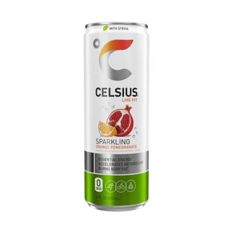 celsius sparkling orange pomegranate energy drink   fl oz kroger
