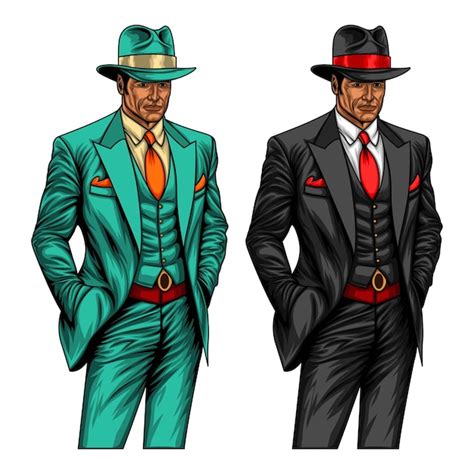 El Jefe De La Mafia Arte Vectorial Ilustraci N Vector Premium