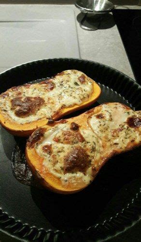 Courge Butternut Farcie Au Ch Vre Thym Et Ail Recette Recette