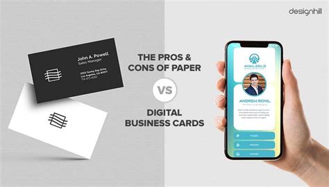 The Pros Cons Of Paper Vs Digital Business Cards