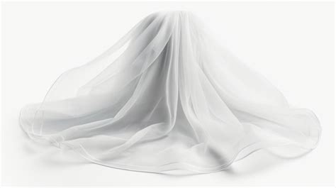 Premium Photo Bridal Veil Isolated On White Background