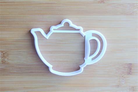 Teapot Cookie Cutter 3d Printed Tea Party Cookies Bridal Etsy