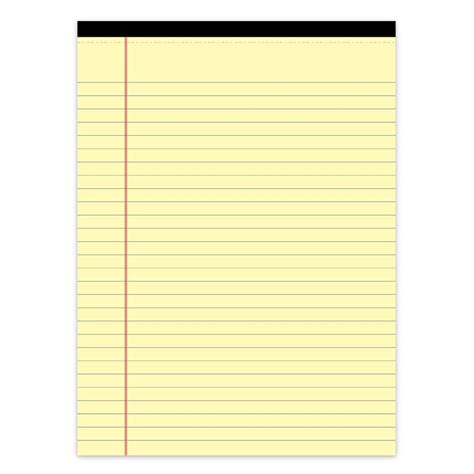 Bloco Papel A Amarelo Legal Pad Folhas Spiral Pt Bl