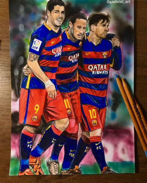 Messi Vs Neymar Drawing