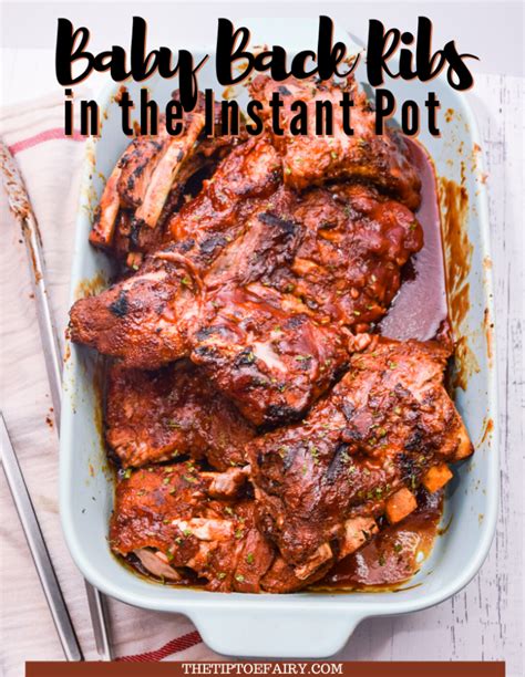 How to Cook Baby Back Ribs in the Instant Pot | The TipToe Fairy