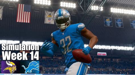 【nfl】week 14 Simulation｜minnesota Vikings Vs Detroit Lions｜madden Nfl