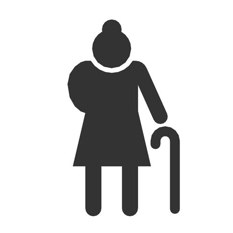 Old Woman Vector Svg Icon Svg Repo