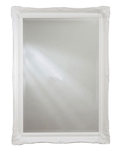 Heritage Balham White Wooden Framed Mirror 660 X 910mm Mbhwh01