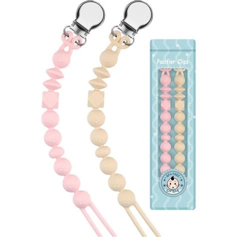 Yolnkos Attache Sucette Gar Ons Filles Silicone Soothie T Tine Clips