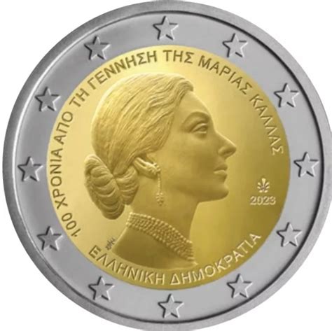 Euro Griechenland Geburtstag Von Maria Callas Graf