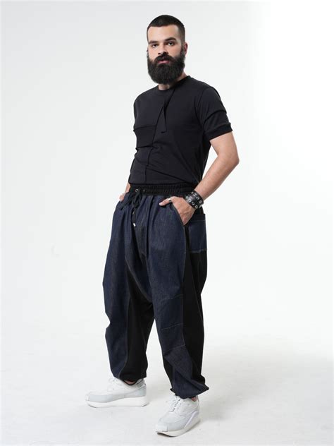 Denim Harem Pants For Men Metamorphoza