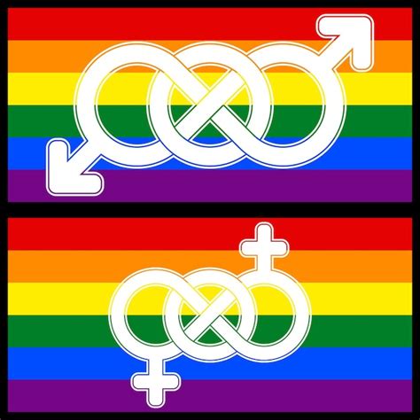 Premium Vector Lgbt Symbol United By Infinity