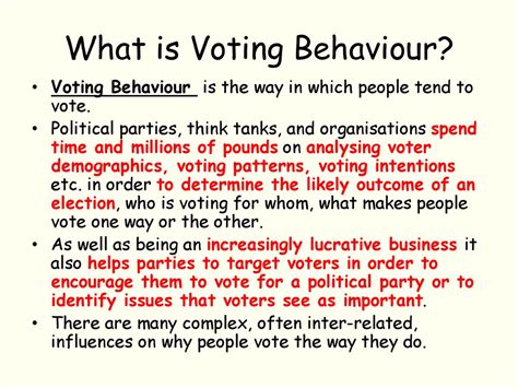 Voting Behaviour In The Uk Ppt Download