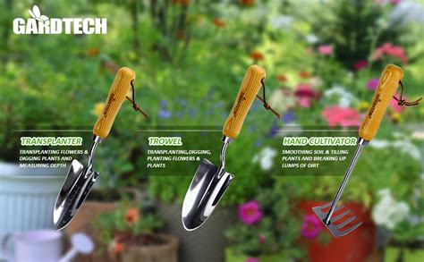 Amazon Gardtech Garden Tool Set Made By Real Ash Wood Handle And