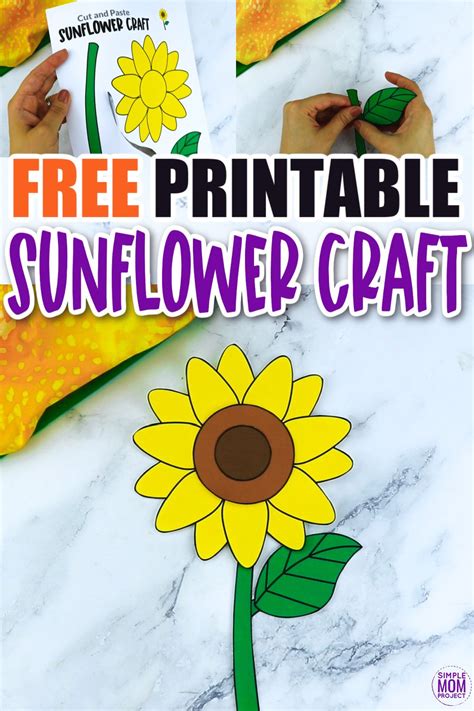 Sunflower Template Printable Craft