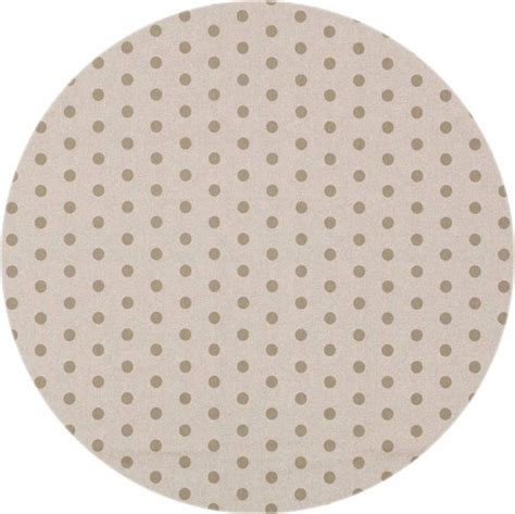 MixMamas Rond Tafelkleed Gecoat Ø 180 cm Stippen Taupe Beige