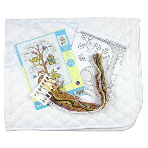 Stamped Embroidery Baby Quilt Kit