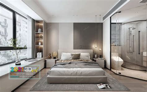 Bedroom Interior Scene Vray Render C017 – 3dshopfree