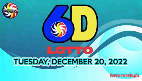 6D Lotto Result Today Tuesday December 20 2022 Official PCSO Lotto