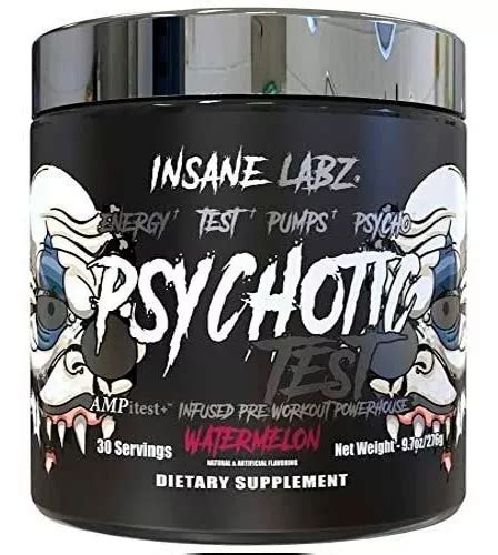 Pre Entreno Insane Labz Psychotic Test 30 Servicios Sabor Sandía 42