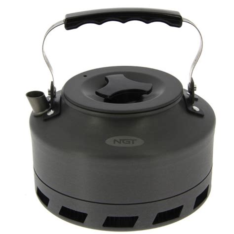 Ngt Carp Fishing Fast Boil Kettle 11 Litre Gun Metal Aluminium Camping