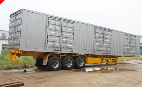 Axle Low Bed Boy Deck Flatbed Container Excavator Transport Semi