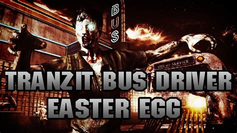 Black Ops 2 Zombies Hilarious Tranzit Bus Driver Easter Egg Youtube