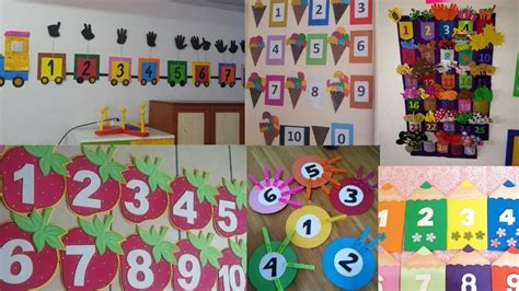 Preschool Math Classroom Decorationcounting Bulletin Board Artnumbers